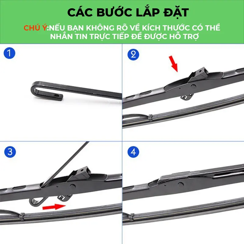 Bộ cần gạt nước mưa xe tải Kia K100, K149, K200, K250, K2700, K3000 dòng 1.9-2.5 -3-3.5-6 tấn cây gạt mưa khung sắt Phụ Tùng 8
