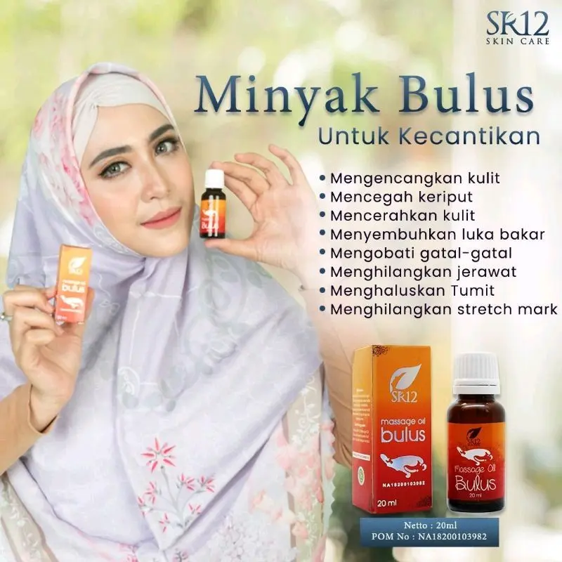 Minyak Bulus SR12 Aroma Melati Massage Oil Bulus SR12 Penghilang Stretchmark 0
