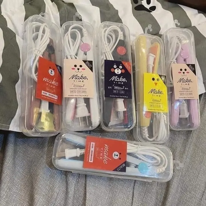 Máy làm tóc mini 2in1 làm thẳng và uốn cụp, làm xoăn tóc mayu  ontocxoansongnuochippie kẹp  tóc 3