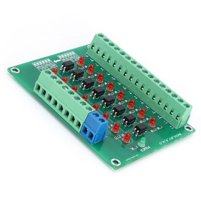 Bộ chuyển đổi cách ly DST-1R8P-N Mô-đun cách ly quang học 8 kênh 12V đến 3.3V…