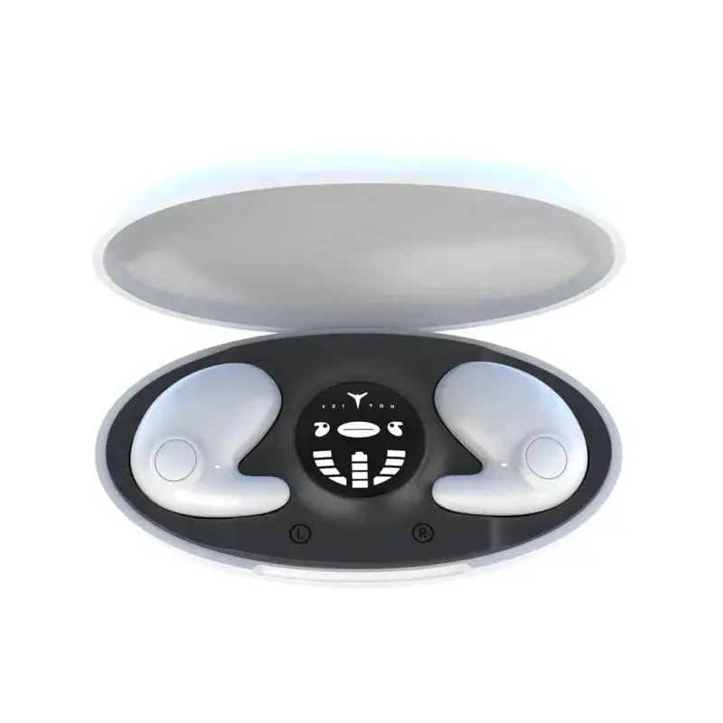 Tai nghe âm thanh nổi vô hình cho giấc ngủ, tai nghe Bluetooth không dây chống nước IPX5, tai nghe nhét tai có mic cho điện thoại Bluetooth 5.3 Led Nghe Nhạc Earphone 6