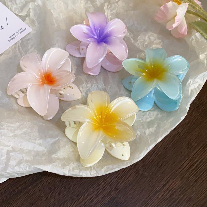 Kẹp Hoa Tươi, Màu Pastel, DREJEW, Thích Hợp Cho Kỳ Nghỉ Bờ Biển Cổ Tích Kẹp Cá Mập, Kẹp Tóc Mùa Xuân Ngọt Ngào, Kẹp Tóc Dễ Phối Đồ 0