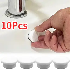 1-10Pcs Penutup Luapan Wastafel Dapur Kamar Mandi Penutup Lubang Wastafel Penutup Air Naik Penutup Air Luapan Penutup Drainase Bak Mandi