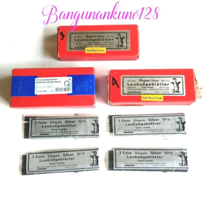 Gambar Gergaji Tulang / Triplek / Tanduk no 2, 3, 4, 5, 7, 8, 9, 10, dan 12 per lusin merk Pinguin Original Germany dari Bangunankuno128 Kab. Klaten Tokopedia
