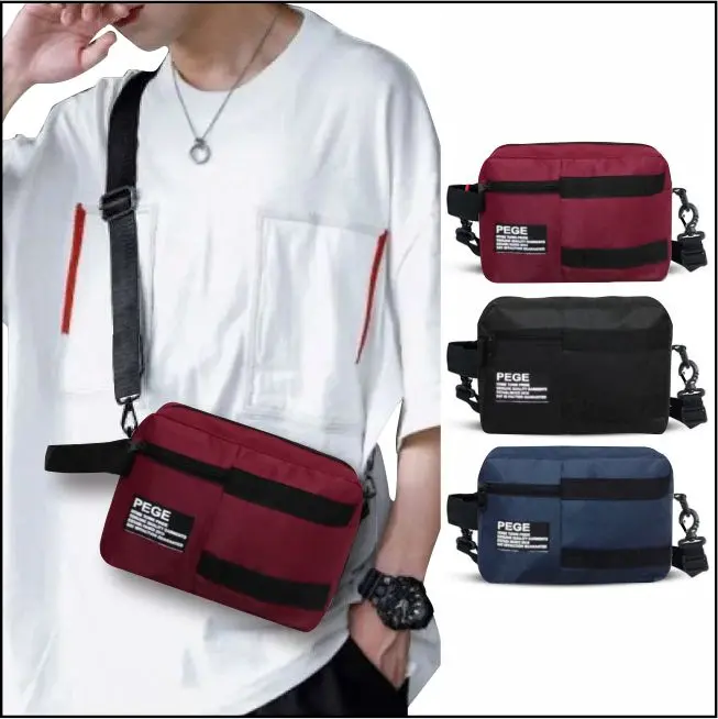 Tas Selempang Bahu Pria PEGE Slingbang 2 in1 Bisa Untuk Pouch - PG 8924 slingbag