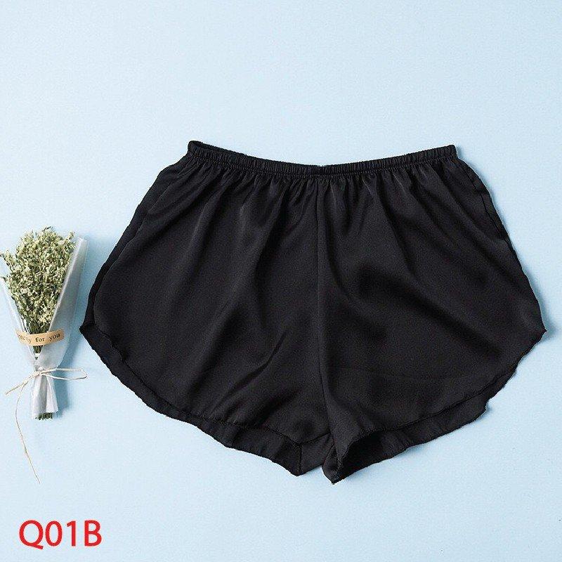 QUẦN ĐÙI LỤA NGỦ MẶC Ở NHÀ CHO NỮ, QUẦN ĐÙI MẶC TRONG VÁY CHẤT LỤA SATIN CAO CẤP MỀM MỊN Áo Tay Dài 6