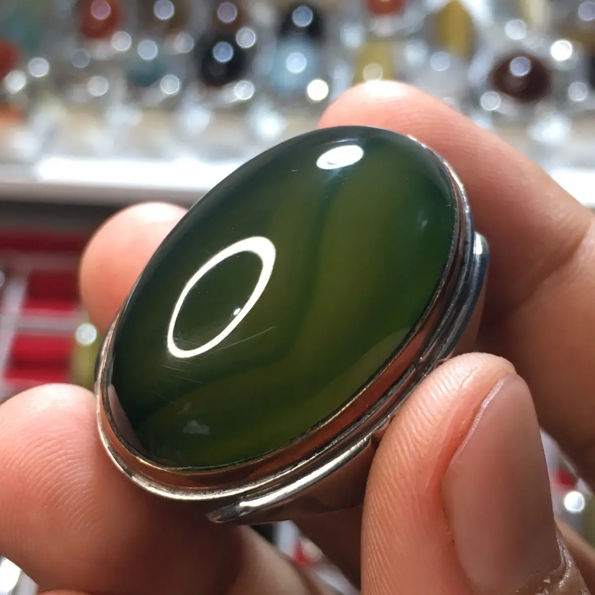 Cincin anggur ijo pekat rin9