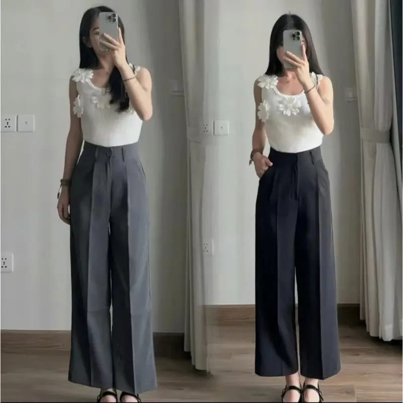 [TẶNG ĐAI] QUẦN SUÔNG LƯNG CAO CHẤT GOLD NHẬT HÁCH DÁNG 2