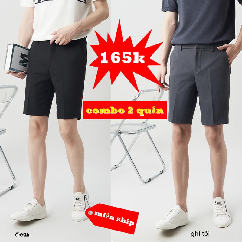 COMBO 2 QUẦN SHORT NAM CHUẨN FORM CÕ DÃN NHẸ KHÔNG NHĂN NHÀU DỄ DÀNG PHỐI ĐỒ MENSWEAR 2025