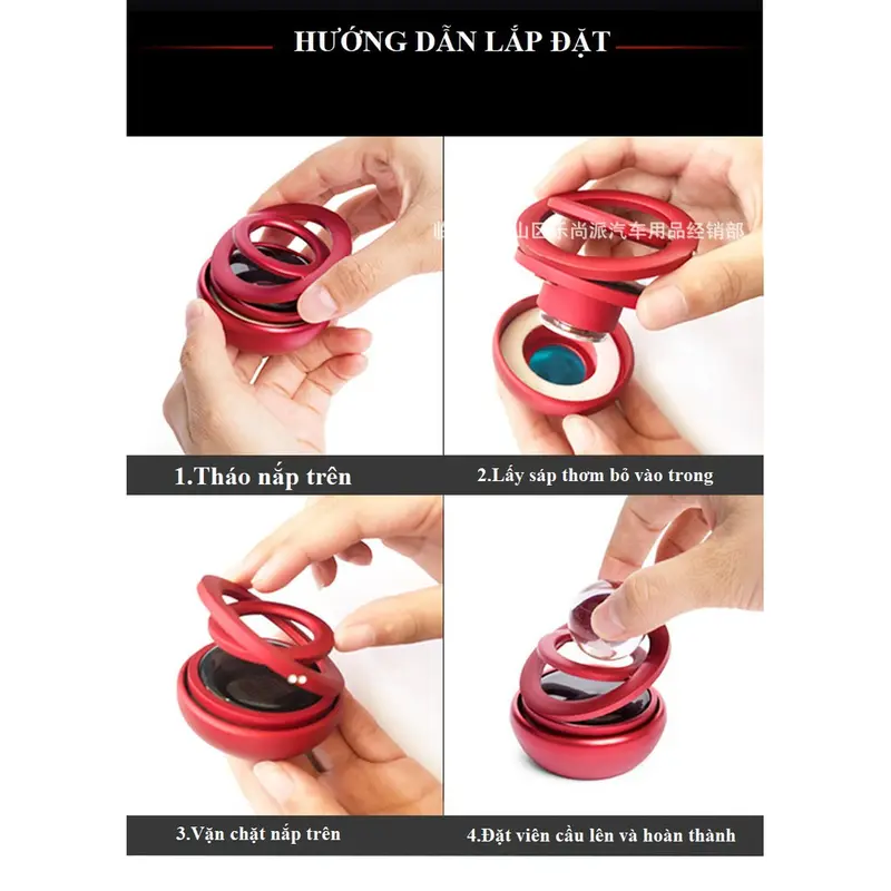 Vòng xoay vô cực - Sáp thơm Galaxy kim loại gắn tablo tự quay bằng năng lượng mặt trời Nội Thất 2