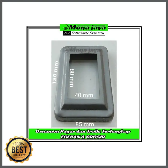 Ring hollow 40x80 mm tapak hollow minimalis ornament pintu pagar besi 3