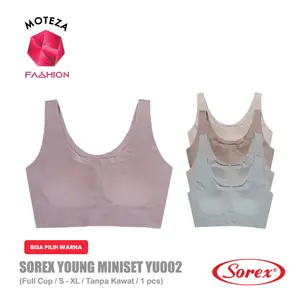 Sorex Young YU002 YU 002 Invisible Miniset | Pakaian Dalam Bra BH ABG Anak Remaja Perempuan | Full Cup | Size S M L XL