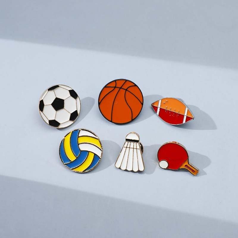 Pin Enamel Bola Sukan Bola Sepak, Reka Bentuk Kartun, Lencan - TikTok ...