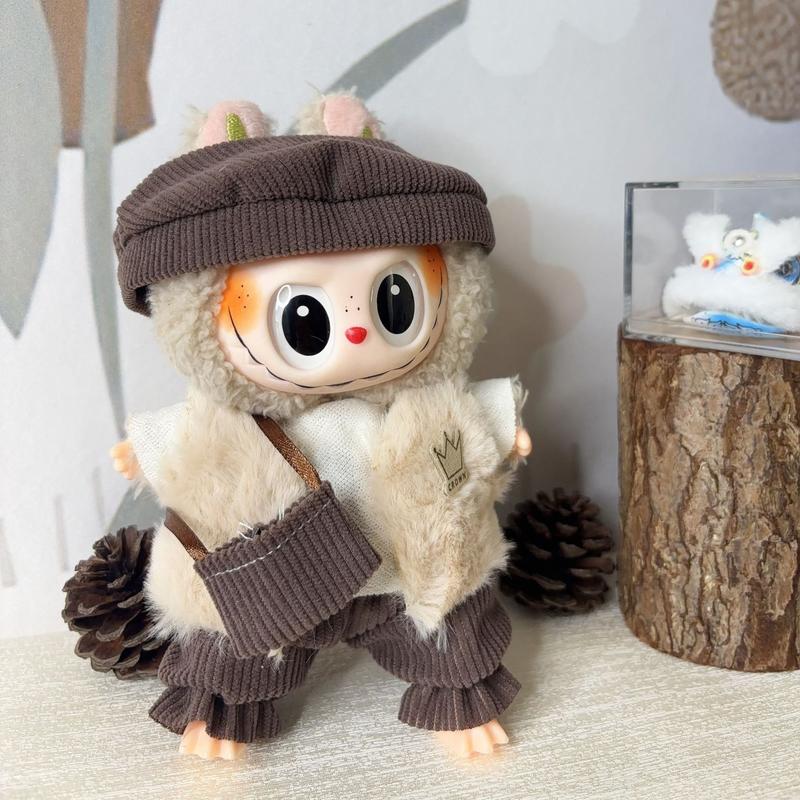 Product Introduction of New original Rabubu pendant doll clothes Labubu dolls wearable dress-up doll toys clothes set 24