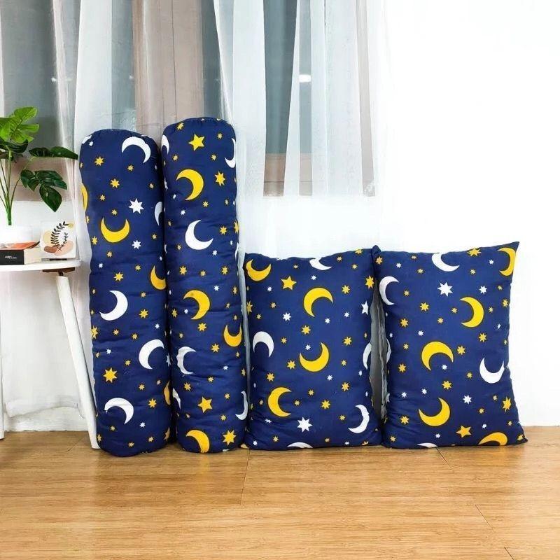 Product Introduction of Paket 1 Set Bantal Guling  Setara Bantal Tidur Hotel Silicon / Bantal Motif Kotak 6