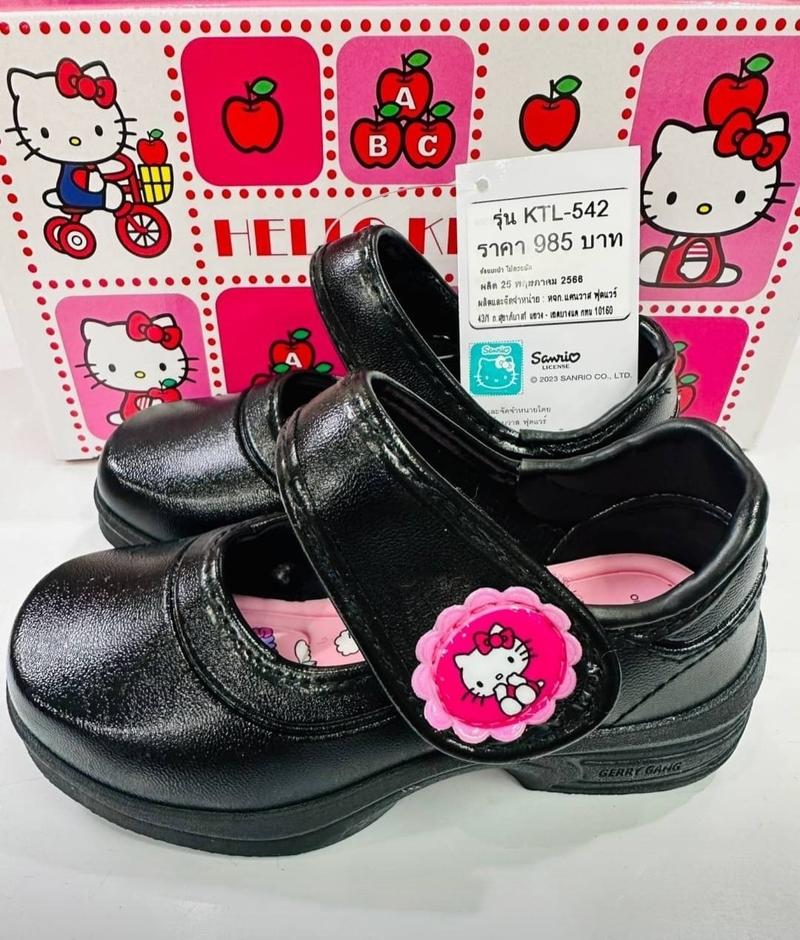 Product Introduction of New-รองเท้านักเรียนหญิง Hello Kitty งานสิขสิทธ์แท้ Sanrio《รุ่นแบบตีนตุ๊กแก มีSize25-30》พร้อมส่ง. 28