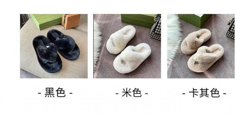 Product Introduction of Dép Lông Mịn, Đế Dày, Thắt Lưng Chéo, Nữ, Thích Hợp Cho Mùa Thu Và Mùa Đông, Có Thể Mặc Ngoài Trời, Đế Mềm, Dép Bông Gia Dụng, Hàng Mới Về 2024 Dép Lê Women DéP Slipper 4