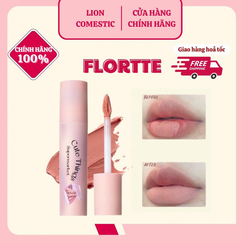 FLORTTE Son Kem Che Khuyết Điểm Môi FLORTTE Siêu Mịn Lì Lâu Trôi