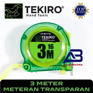 TEKIRO Meteran Transparan 3M  / Measurement Tape 3 METER