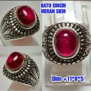 batu permata Siem bangkok ring alpaka dim 11