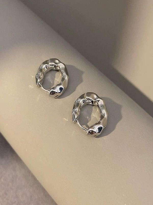 Vintage Minimalist Hoop Earrings, Fashionable Jewelry for Women & Girls for Party, Daily Decor, Trendy All-match & Exquisite Jewelry for Birthday Gift 4