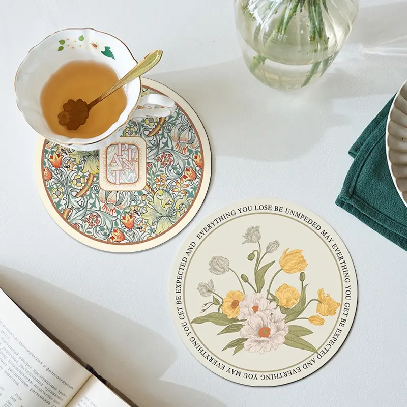 Tấm Tấm Lót Đĩa Chống Trượt Chống Thấm Nước Tấm Đế Lót Ly Tròn, Tấm Lót Bàn Cách Nhiệt, Đồ Dùng Gia Đình 7