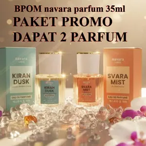 [navara]   PROMO PAKET 2 PARFUM BPOM NAVARA UNISEX MURAH WANGI PEMAKAIAN LAMA 35ML Eau De Parfume