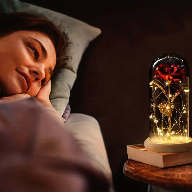 Lampu Led Mawar Bunga Beauty And The Beast Lampu Tidur Dekorasi 0