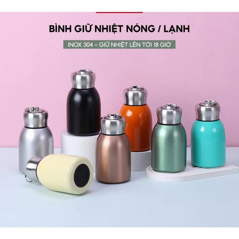  Bình Giữ Nhiệt đựnġ Cafe INOX 304 Dung Tích 300ml Bình Giữ Nhiệt Cà Phê Có Quai Xách 