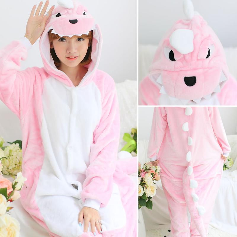 Bộ Đồ thú Khủng Long hồng liền thân lông mịn Pijama dành Cho Người Lớn và Trẻ Em kiểu dáng Động Vật Hoạt Hình Cosplay Đầy Đủ Các Mẫu Mã Kích Cỡ nhiều màu đón giáng sinh HOT độc và lạ 0