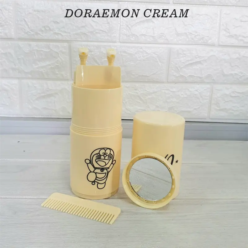 Travel Toiletries Kit 7 in 1 (Dispenser Sabun, Wadah Sikat Gigi, Tempat Handuk, Sisir, Cermin, dll) 3