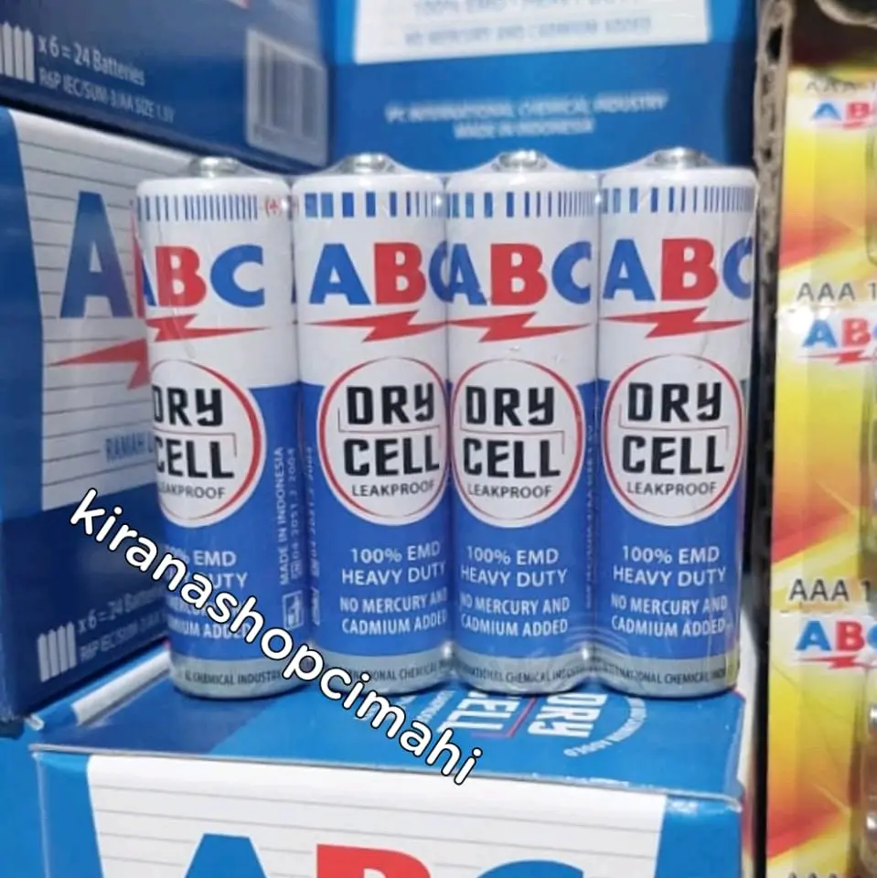 batre Abc biru AA isi 4 pcs / A2 / baterai
