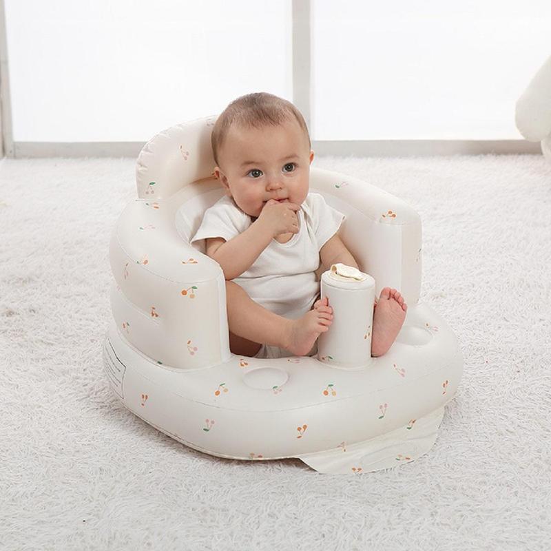 Cute Cartoon Bear Pattern Baby Chair, Baby Learning Seat, Soft Cushion Cozy Baby Chair for Newborns, Leaning Chair Infant & Toddler Furniture, Summer Gift, Girls Birthday Gift, High Chair, Girls Birthday Gift, Teddy Chairs Sets for Girl 5