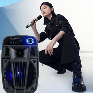 COD Speaker Bluetooth Super Bass Portable Karaoke dengan Microphone ZQS-6107 Bluetooth Wireless
