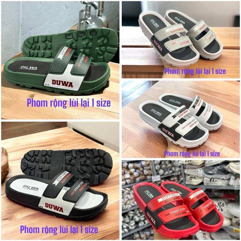 Dép Bản Ngang 2 Quai Nam Nữ Em Bé Đi Mưa Lội Nước Siêu Bền Hàng DUWA ( Có Chữ) (from rộng lùi lại 1 size nhé)