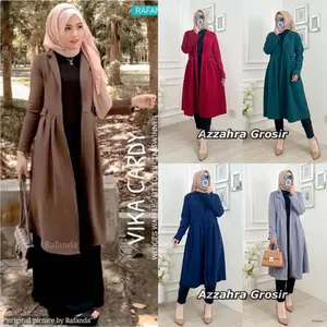 AG - Bianca Cardigan [Tanpa Dalaman] Blazer Wanita Kasual Long Cardigan Wanita Panjang Fashion Muslim Outer Baju Atasan Kardigan Basic