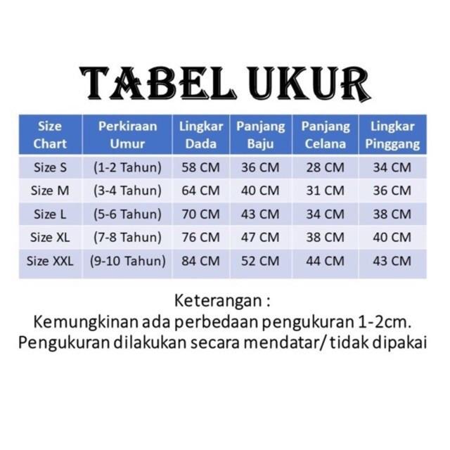 Product Introduction of SETELAN ANAK KECE UMUR 1-10TAHUN 0