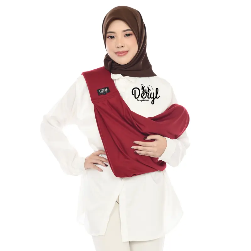 DERYLBABY Gendongan Bayi Samping Instan Geos Busa Gen Two  Plus Pouch 2