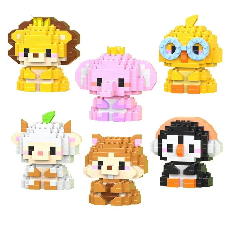 BRICKS NANO BLOCKS MAINAN EDUKASI MINI BLOCKS ANIMALS MAKE A WISE LIFE 8