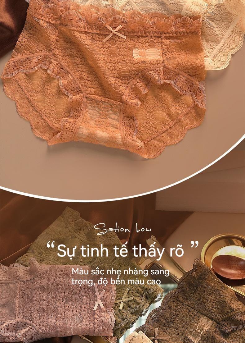 Product Introduction of Đồ Lót Ren, Chất Lượng Phổ Biến, Dành Cho Nữ, cạp vừa, Làm Bằng Bông, Có Đáy Kháng Khuẩn, Gợi Cảm Và Thoáng Khí, Liền Mạch, Phong Cách Cổ Điển Quần Lót Bé Gái, Thích Hợp Cho Đồ Lót Nữ 19
