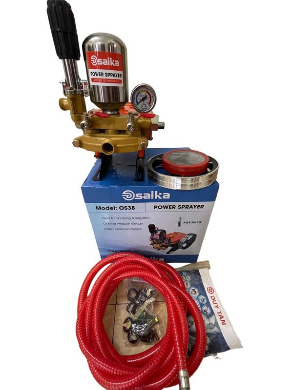   Ty Sứ  Đầu bơm máy rửa xe Piston ty sứ áp lực cao 2HP OSAIKA| Đầu máy cao áp dây đai| Đầu nén xịt phun thuốc sâu 