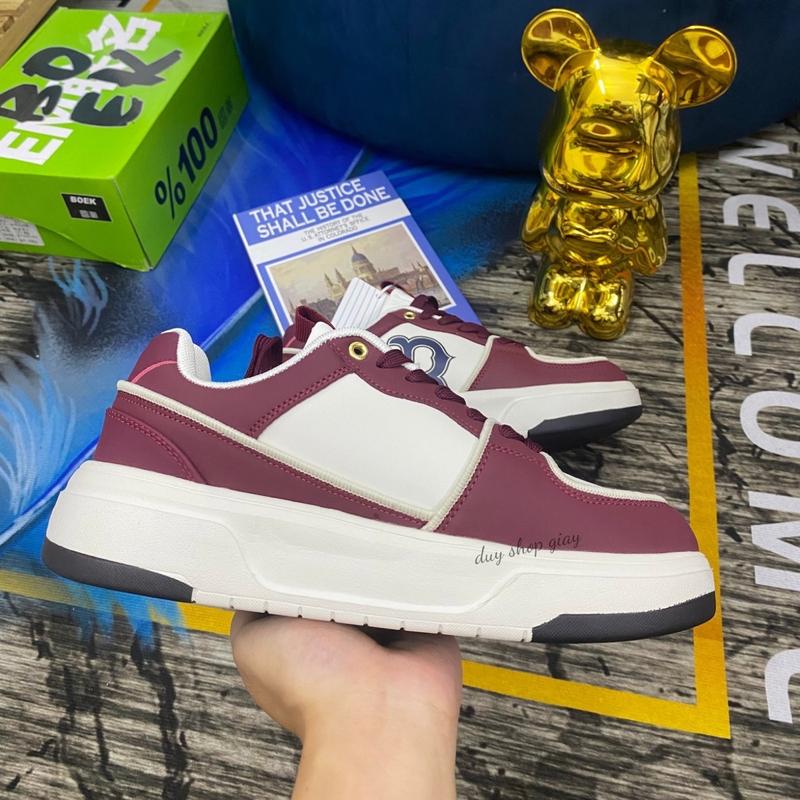 Giày Sneaker Chun.Kiy Đỏ B Bản Quảng Châu Cao Cấp ( Tặng Kèm Tất Co Giãn 4 Chiều ) Shoes Đế Bằng