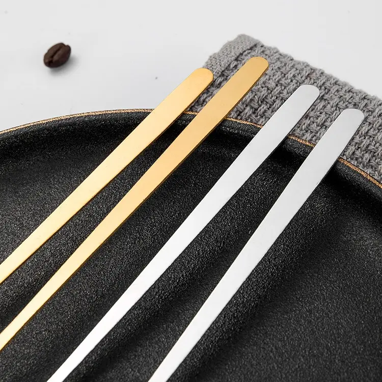 Sendok Gagang Panjang Stainless Steel | Sendok Aduk Es Krim / Teh / Kopi | Sendok Makanan Penutup 2