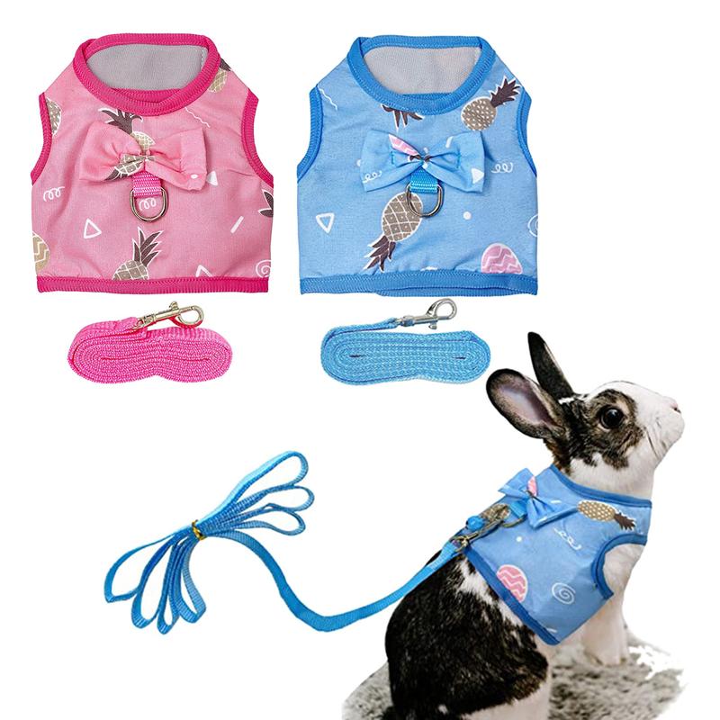 Rabbit Vest with Bell Small Animal Outdoor Walking Harness and - TikTok ...