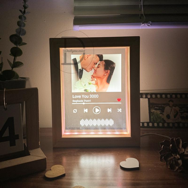 Khung Tranh Đèn Led 3D In Ảnh Theo Yêu Cầu Decor Đèn Ngủ Quà Tặng Ý Nghĩa - Dailymemint