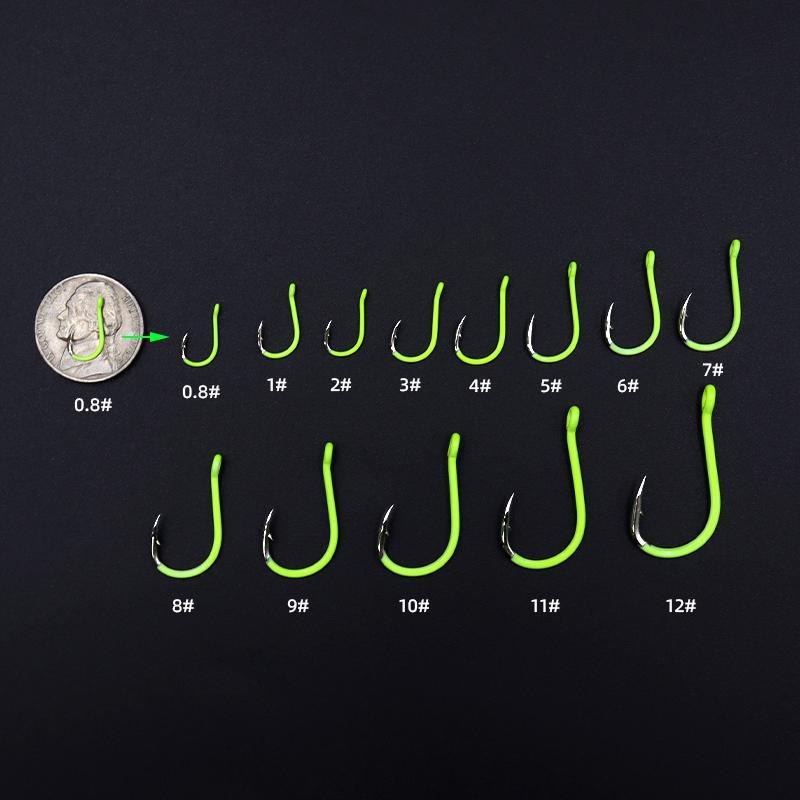 Fishing Hook (1 Bag), Fluorescent Triangular Tooth Fish Hook, Outdoor Fishing Accessories, Fishing Stuff 2