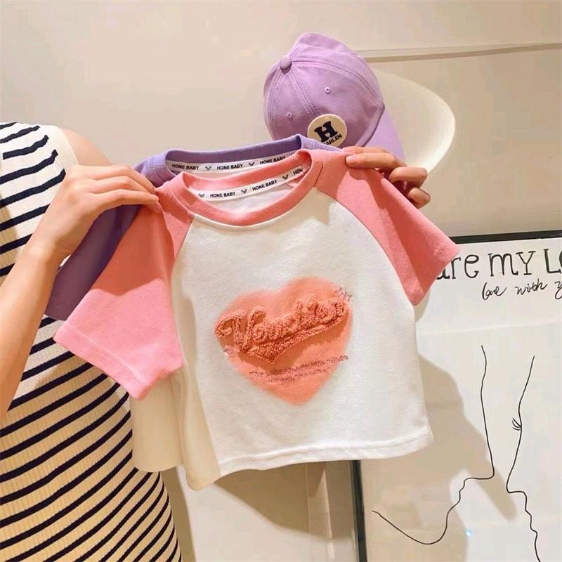 t shirt kaos import anak perempuan / atasan import anak perempuan 2 tahun-7 tahun Katun 3