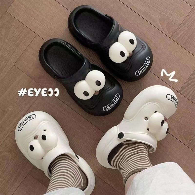Product Introduction of Charm Giày, Thiết Kế Mắt To Dễ Thương Và Vui Nhộn, Dành Cho Crocs, Đồ Trang Trí Giày, Khóa Giày, Hoa Giày Tự Làm 6