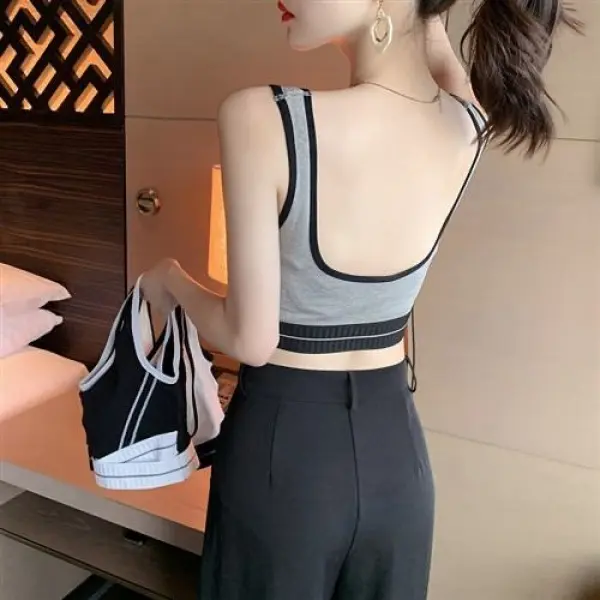 Áo Ngực Thể Thao Cho Bé Gái, Không Dây, Đẩy Lên, Chống Sốc, Chống Chảy Xệ, Thích Hợp Chạy Bộ, Áo Ống, Lưng Đẹp, Dáng Ôm, Áo Vest Tập Yoga, Có Nhận xét Tích Cực Hơn 1100, Lý Tưởng Để Tập Yoga Sport Top 3