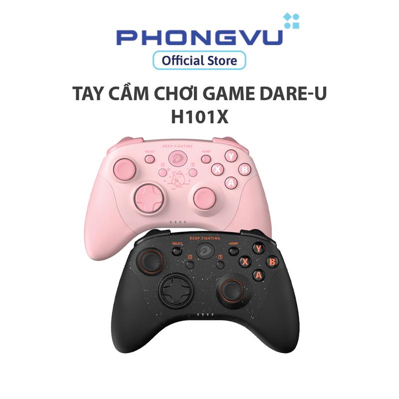 Tay cầm chơi game Dare-U H101X Kết nối Bluetooth - Phụ Kiện Chơi Điện Tử Có khả năng kết nối và tương thích nhanh với các dòng máy tính - Bảo hành 12 tháng